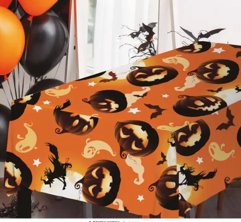 Obrus Halloween Dynie 137x274 cm