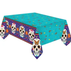 Obrus papierowy halloween Dia de los Muertos 120 x 180 cm