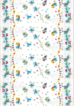 Obrus foliowy Smerfy Konetti 120x180 cm