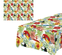 Obrus plastikowy HAWAII hawajskie wzory 137 x 274 cm