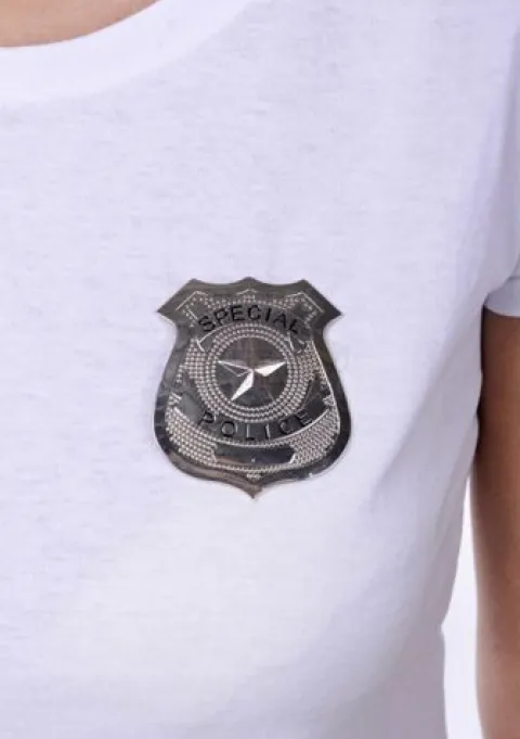 Odznaka policjanta Special Police SREBRNA