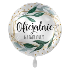 Oficjalnie na emeryturze balon foliowy okrągły 18"