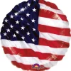 Okrągły balon foliowy Flaga USA Anagram 18''