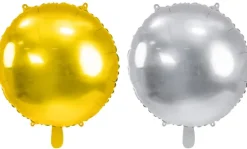 Okrągły jednokolorowy balon foliowy pastylka 59 cm