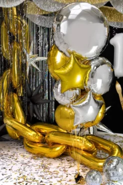 Okrągły jednokolorowy balon foliowy pastylka 80 cm