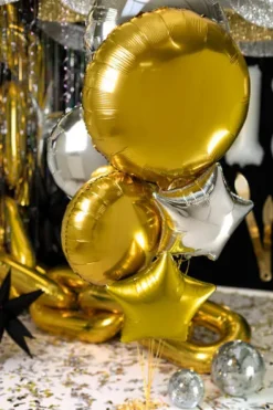 Okrągły jednokolorowy balon foliowy pastylka 45 cm