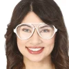 Okulary aviator profesora BIAŁE
