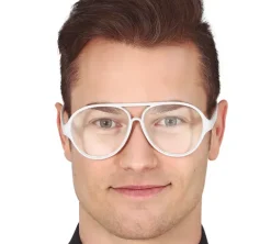 Okulary aviator profesora BIAŁE