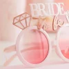 Okulary BRIDE TO BE różowe z diamentami Wieczór Panieński