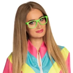 Okulary neonowe zielone UV