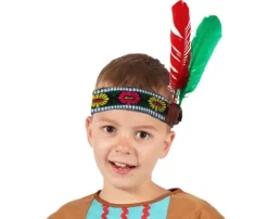 Opaska Indianin z piórkiem rozmiar S