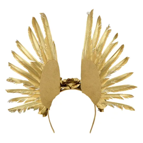 Opaska korona Tiara Stella z piórami