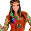 Opaska na głowę z piórkami Indianin, Hipis