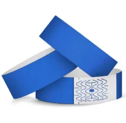 Opaski na rękę identyfikacyjne Tyvek NIEBIESKI 10 szt.