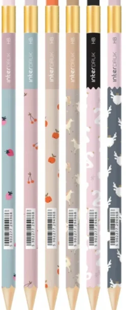 Ołówek z gumką do mazania ścierania Cute Things HB mix
