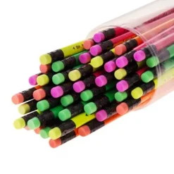 Ołówek z gumką FLUO 1 szt HB