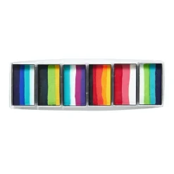 Paletka farb do twarzy i ciała Global Colours - Rainbow Burst One Stroke
