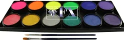 Paletka farb do twarzy Diamond FX Neonowe i Metaliczne 12x10g