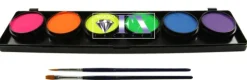Paletka farb do twarzy Diamond FX Neonowe 6x10g