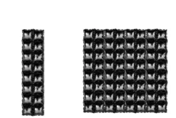 Panel Ścianka balonowa CZARNA 4 szt. 37 x 140 cm