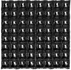 Panel Ścianka balonowa CZARNA 4 szt. 37 x 140 cm