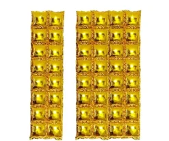 Panel Ścianka balonowa ZŁOTA 4 szt. 37 x 140 cm