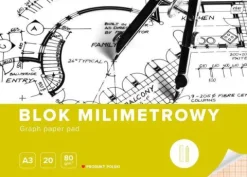 Papier milimetrowy blok A3 20 kartek