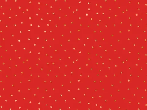 Papier ozdobny ŚWIĄTECZNY do pakowania prezentów czerwony w gwiazdki 70x200 cm