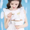 Papilotki na babeczki muffinki eleganckie białe 6 szt.