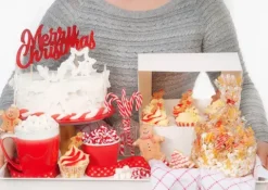 Papilotki na muffinki babeczki Świąteczne Wzory 75 szt. mix