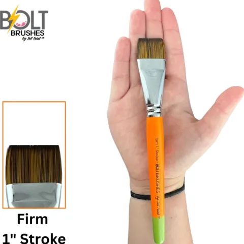 Pędzel do malowania twarzy i ciała BOLT Brushes - FIRM 1 inch Stroke