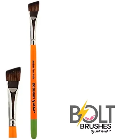 Pędzel do malowania twarzy i ciała BOLT Brushes - Medium FIRM Angle 5/8 inch