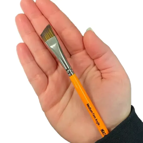 Pędzel do malowania twarzy i ciała BOLT Brushes - Medium FIRM Angle 5/8 inch