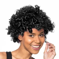 Peruka afro - CZARNA