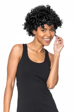 Peruka afro - CZARNA