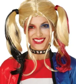 Peruka blond kucyki a'la Harley Quinn