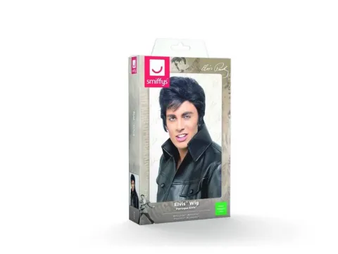 Peruka Elvis CZARNA