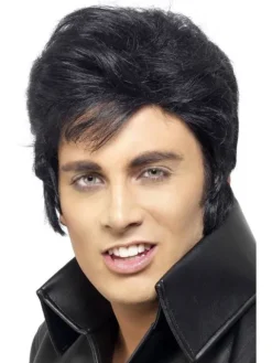 Peruka Elvis CZARNA