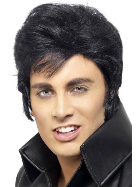 Peruka Elvis CZARNA