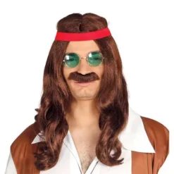 Peruka męska Hippie
