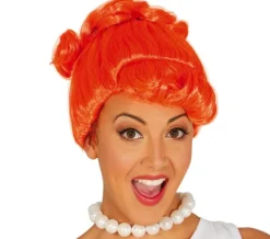 Peruka ruda z grzywką Wilma Flintstone