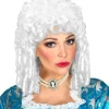 Peruka biała loki barokowa milady arystokratka wenecka
