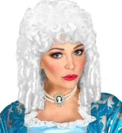 Peruka biała loki barokowa milady arystokratka wenecka