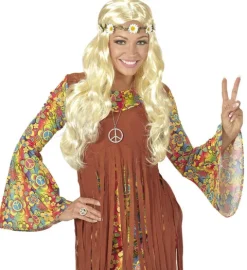 Peruka blond długa hippie księżniczka