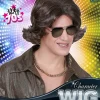 Peruka brązowa krótka Disco lata '70