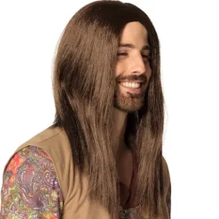 Peruka długa brązowa hippie John