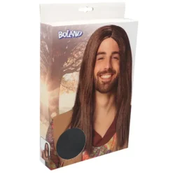 Peruka długa brązowa hippie John