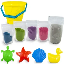 Piasek dynamiczny zestaw plaża z akcesoriami 1,5 kg