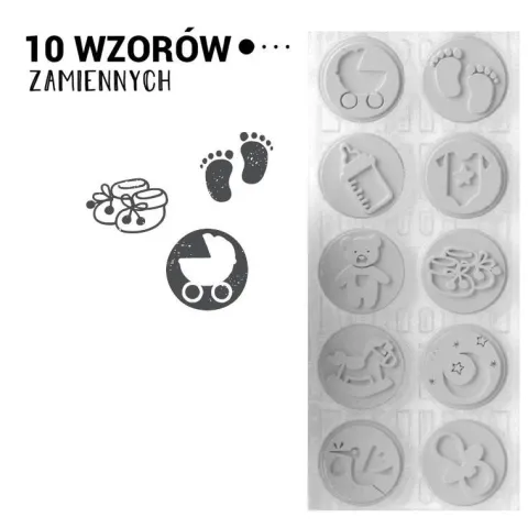 Pieczątka samotuszująca Little NIO - witaj na świecie