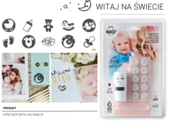 Pieczątka samotuszująca Little NIO - witaj na świecie